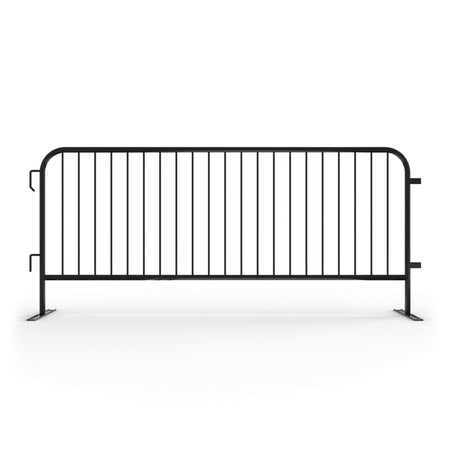 20 Pack - 8.5 Ft Powder - Coated Steel Barricades - Crowd Control Warehouse
