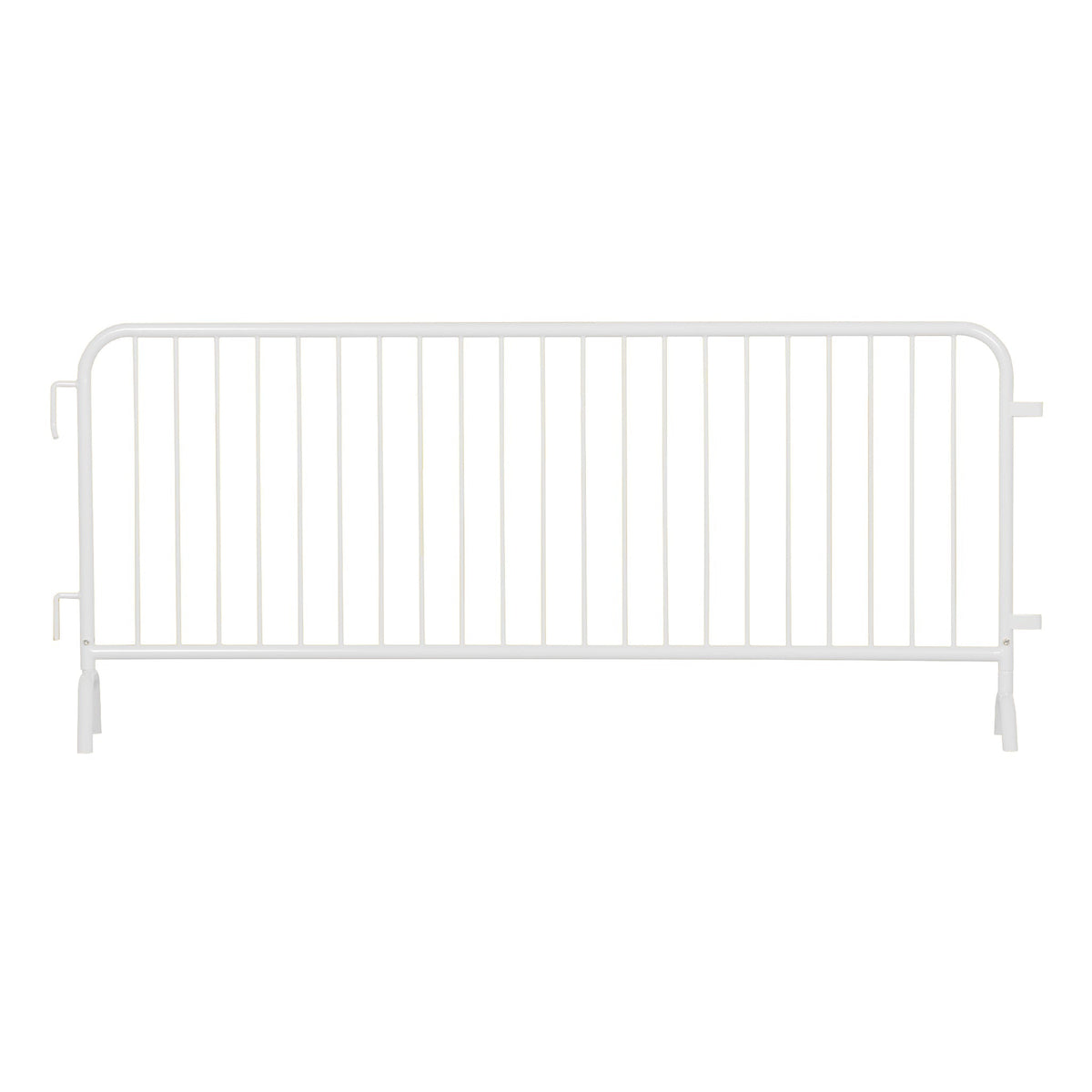 20 Pack - 8.5 Ft Powder - Coated Steel Barricades - Crowd Control Warehouse