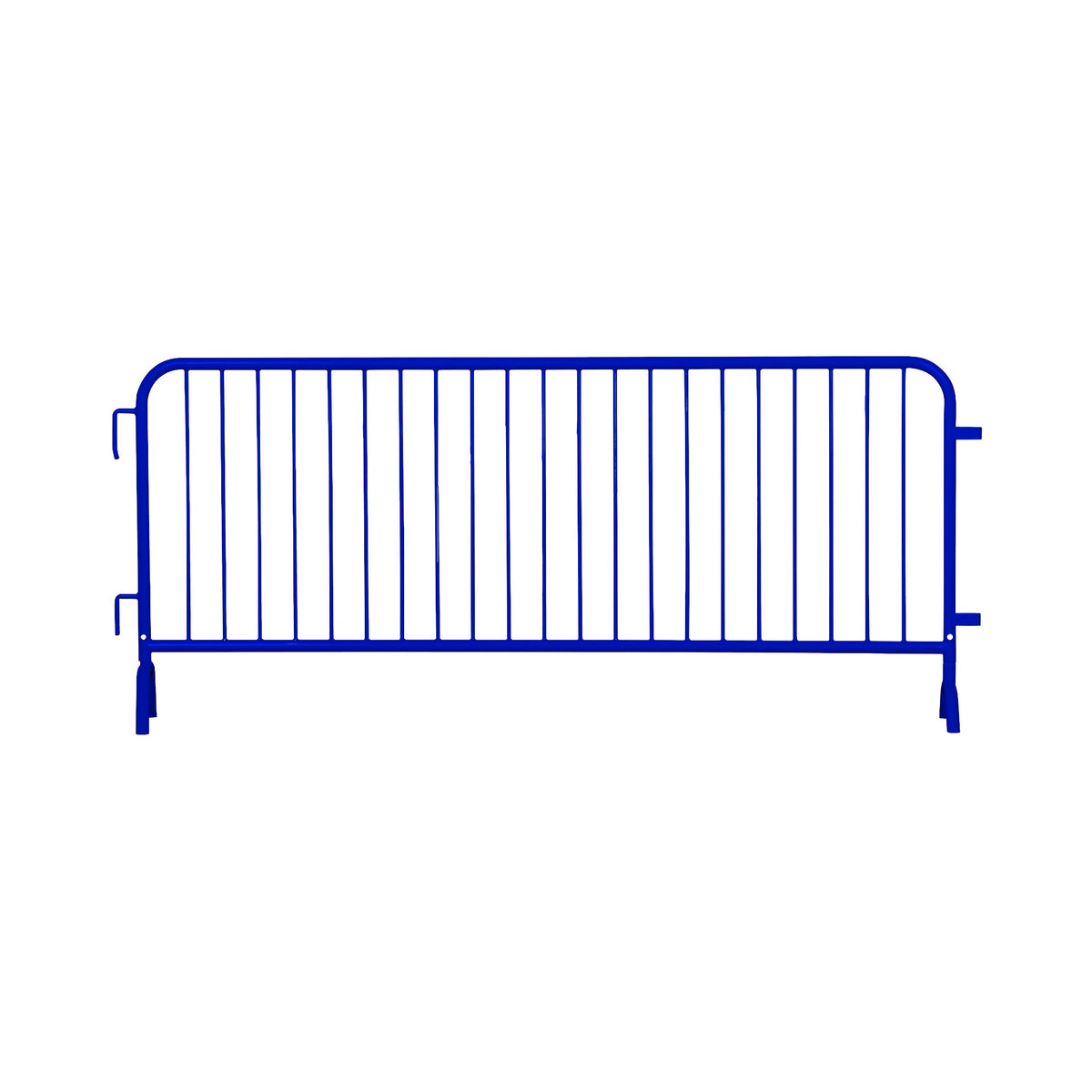 20 Pack - 8.5 Ft Powder - Coated Steel Barricades - Crowd Control Warehouse