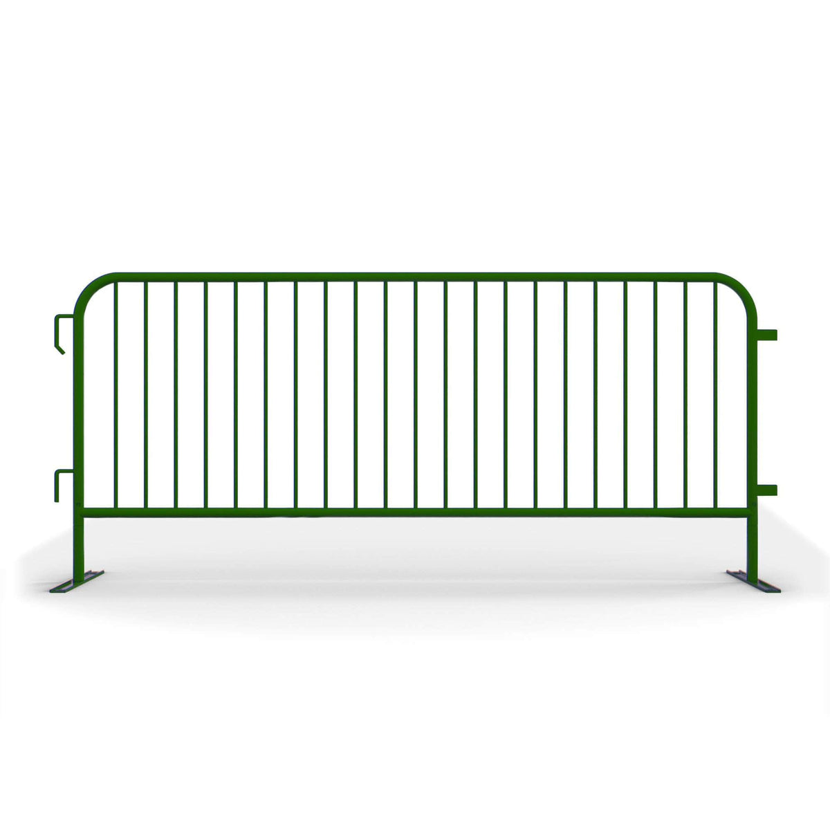 20 Pack - 8.5 Ft Powder - Coated Steel Barricades - Crowd Control Warehouse