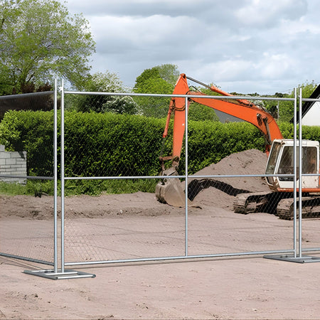 20 - Pack Chain Link Fence Panels - 6 x 10 ft, Cross Braced - Crowd Control Warehouse