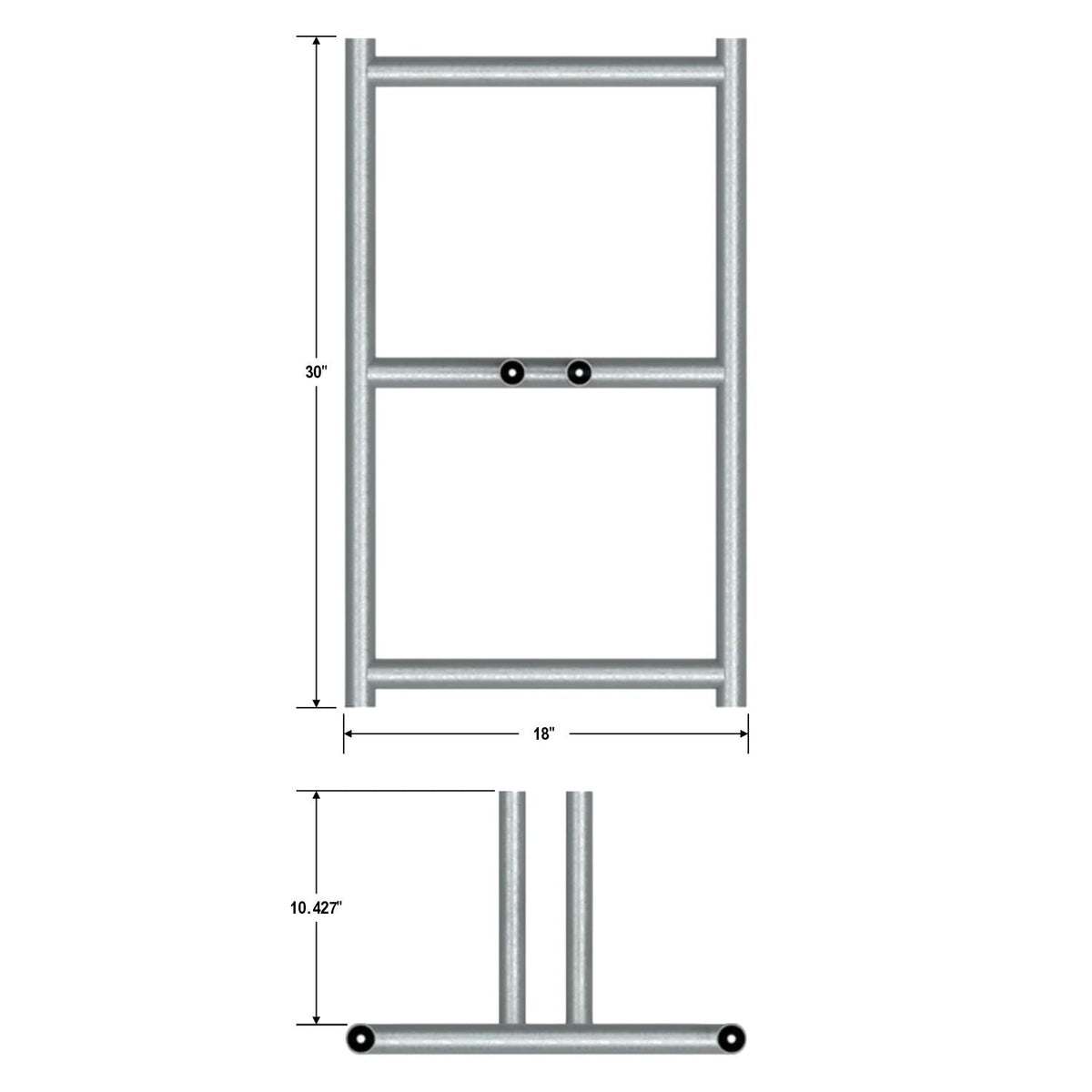 20 - Panel Chain Link Fence Kit - 6 x 10 ft, Cross Braced with Bases & Clamps - Crowd Control Warehouse