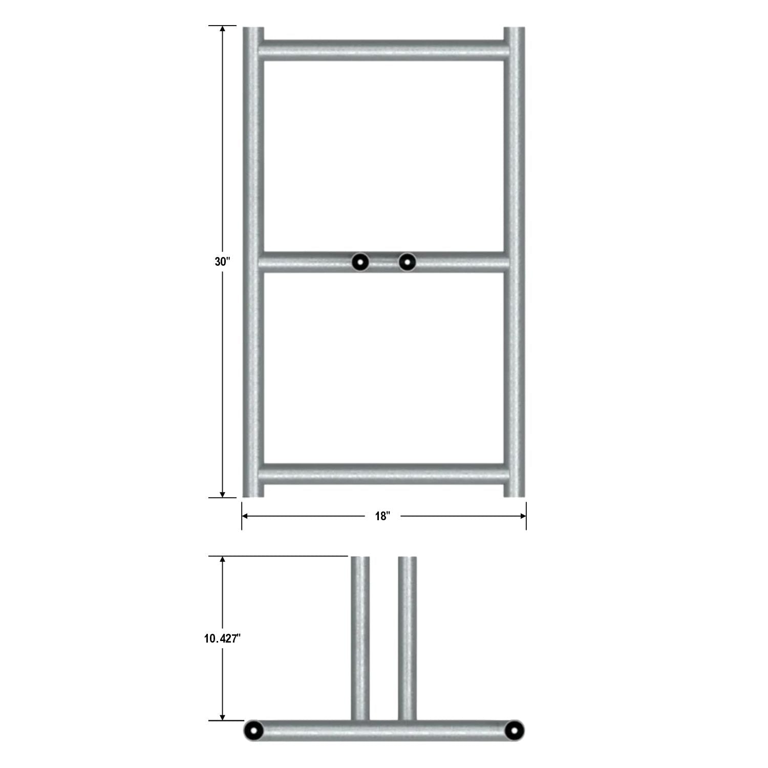 20 - Panel Chain Link Fence Kit - 6 x 10 ft, Cross Braced with Bases & Clamps - Crowd Control Warehouse