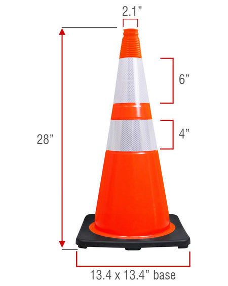 28" Orange Traffic Cone - Crowd Control Warehouse