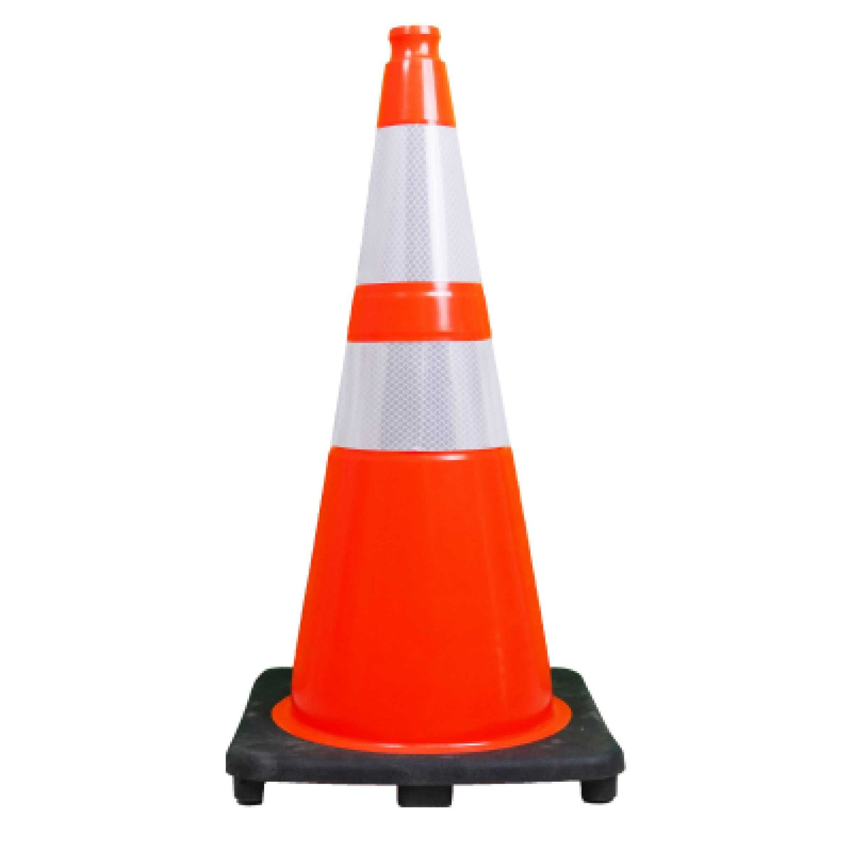 28" Performance Traffic Cone w/ Reflective Bands - Crowd Control Warehouse