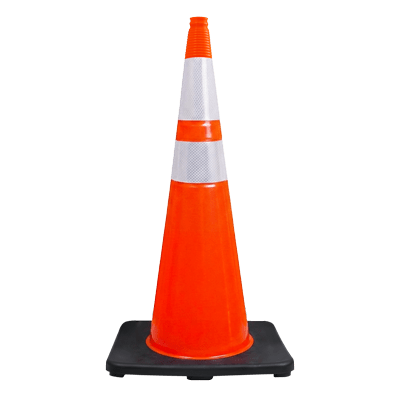 28" Slim Line Orange Traffic Cone - Crowd Control Warehouse