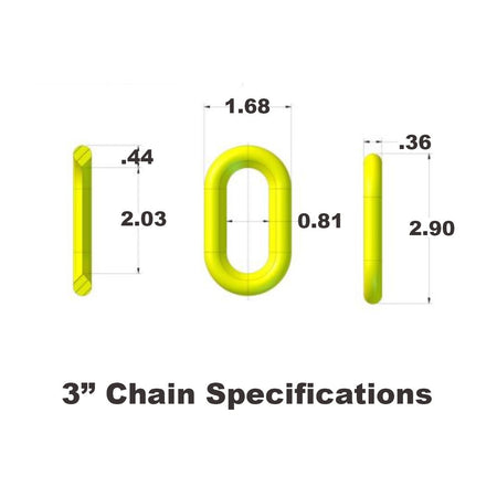 3 - inch Plastic Chain - Crowd Control Warehouse