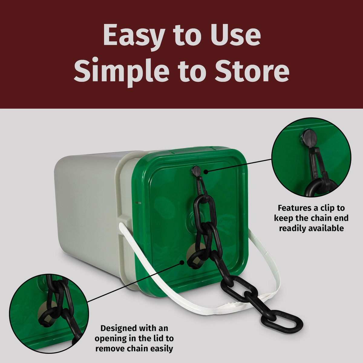 3 - inch Plastic Chain - Crowd Control Warehouse