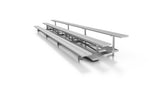 3 Row Aluminum Low Rise Bleachers - Crowd Control Warehouse