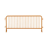 30 Pack - 8.5 Ft Powder - Coated Steel Barricades + Storage Cart - Crowd Control Warehouse