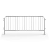 30 Pack - 8.5 Ft Powder - Coated Steel Barricades + Storage Cart - Crowd Control Warehouse