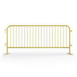 30 Pack - 8.5 Ft Powder - Coated Steel Barricades + Storage Cart - Crowd Control Warehouse