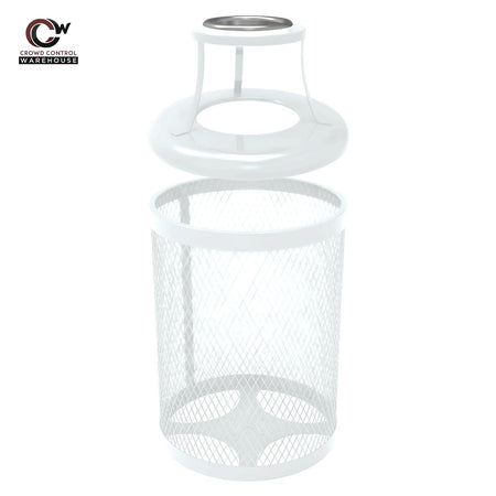 32 Gallon Trash Receptacle - Diamond Pattern - Crowd Control Warehouse