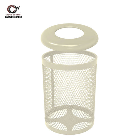 32 Gallon Trash Receptacle - Diamond Pattern - Crowd Control Warehouse