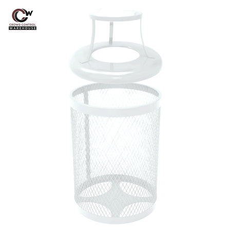 32 Gallon Trash Receptacle - Diamond Pattern - Crowd Control Warehouse