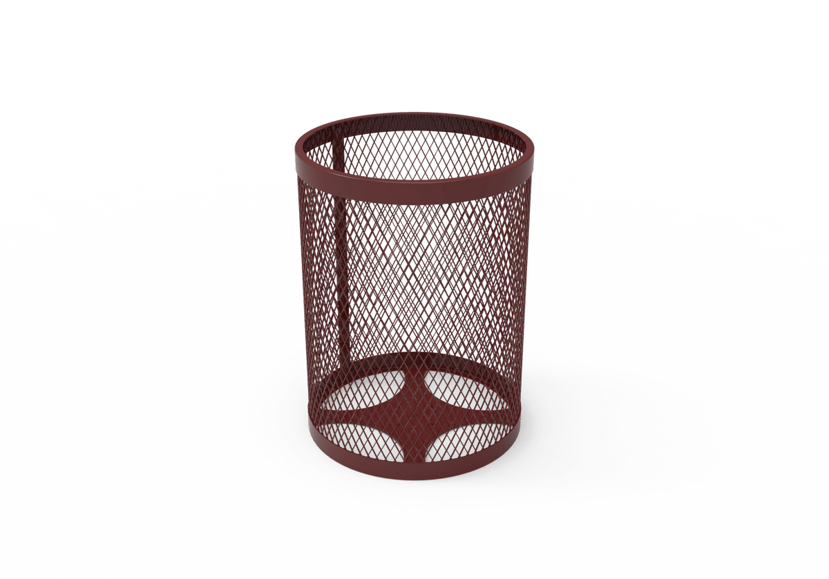 32 Gallon Trash Receptacle - Diamond Pattern - Crowd Control Warehouse