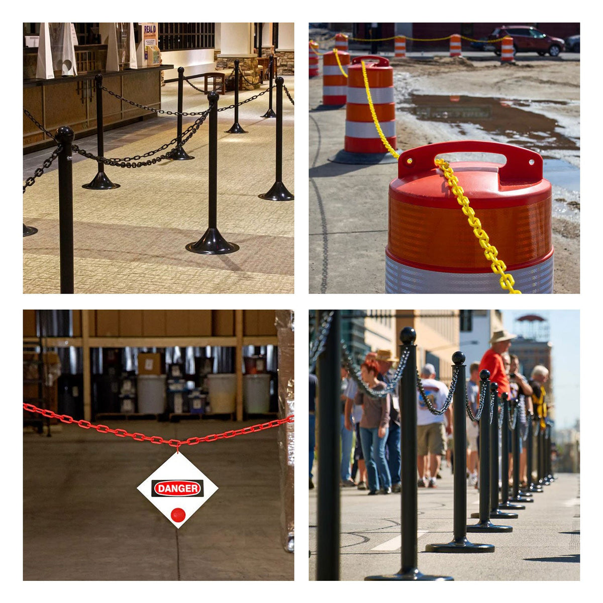 3/4 - inch Plastic Chain - Crowd Control Warehouse