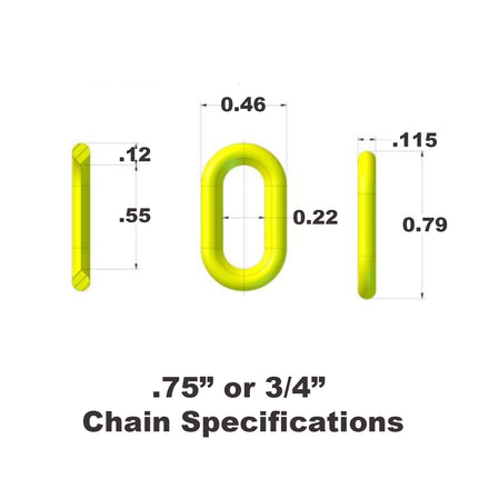 3/4 in. Light Duty Plastic Chain - Standard Colors