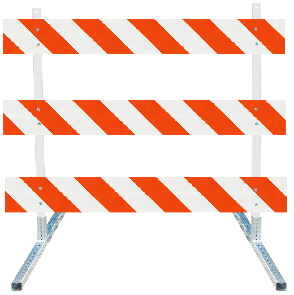 Telespar / Steel Square Tube Type III Traffic Barricade
