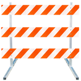 Telespar / Steel Square Tube Type III Traffic Barricade