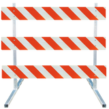 Telespar / Steel Square Tube Type III Traffic Barricade
