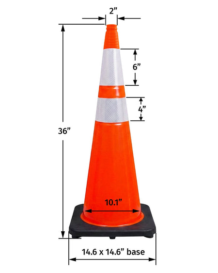 36" Orange Traffic Cone - Crowd Control Warehouse