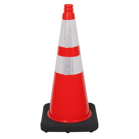 36" Orange Traffic Cone with Gorilla Grip Handle - Crowd Control Warehouse