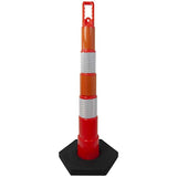 42" Channelizer Cone with 4 Reflective Bands - Crowd Control Warehouse
