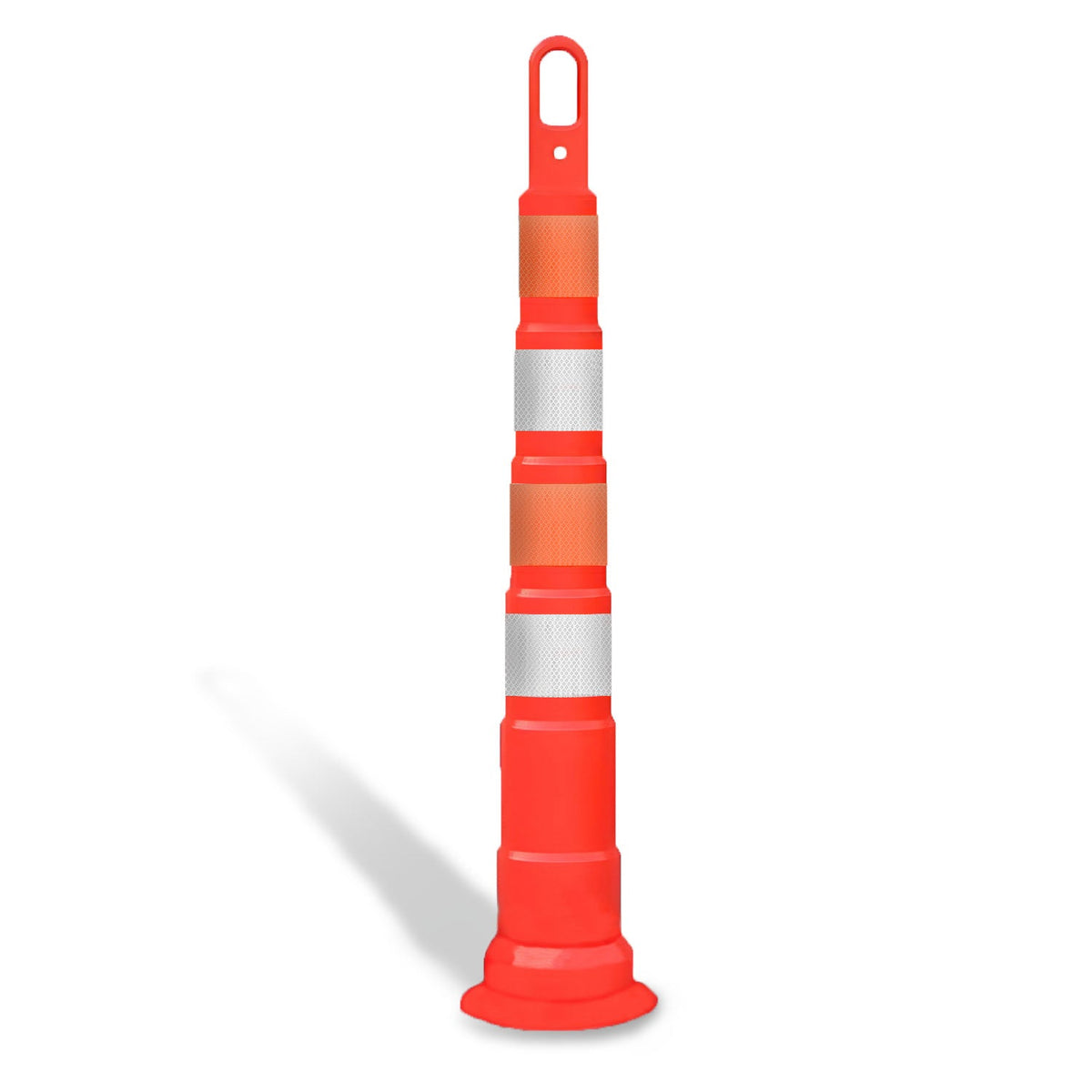 42" High - Visibility Looper Cone Traffic Control Channelizer - Crowd Control Warehouse