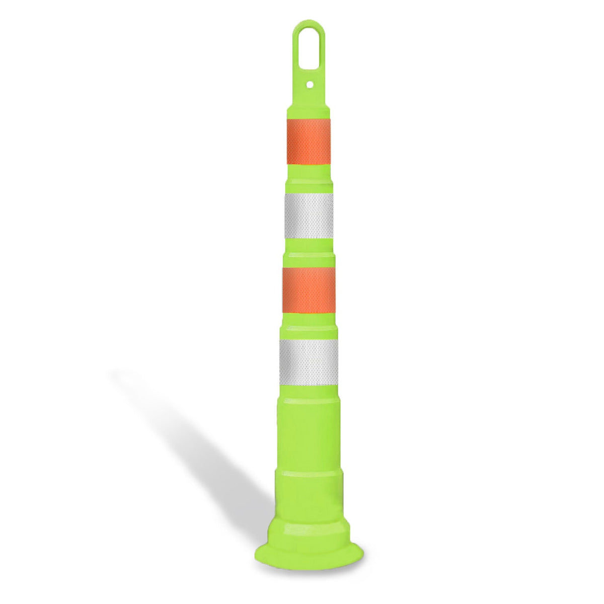 42" High - Visibility Looper Cone Traffic Control Channelizer - Crowd Control Warehouse
