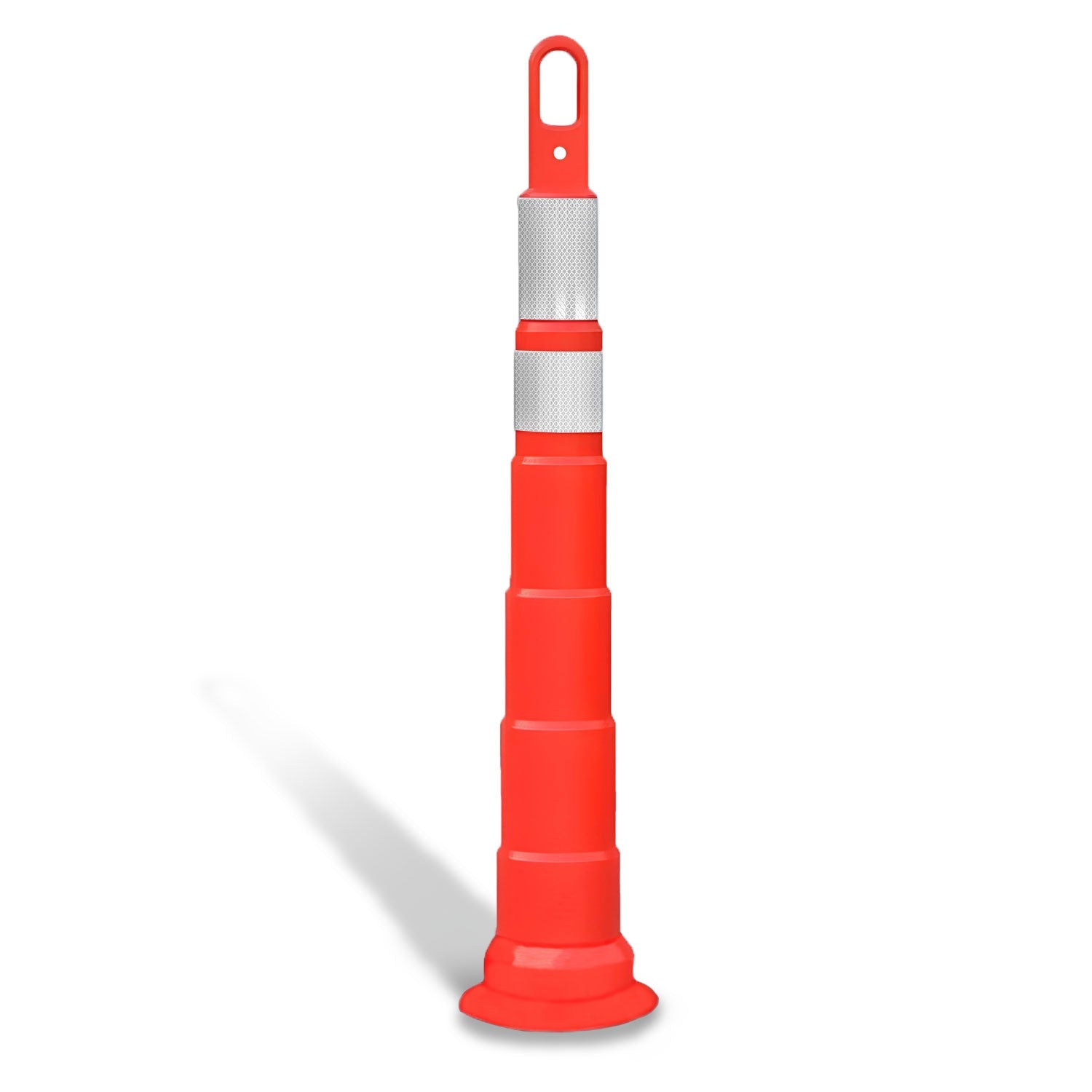 42" High - Visibility Looper Cone Traffic Control Channelizer - Crowd Control Warehouse