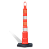 42" High - Visibility Looper Cone Traffic Control Channelizer - Crowd Control Warehouse