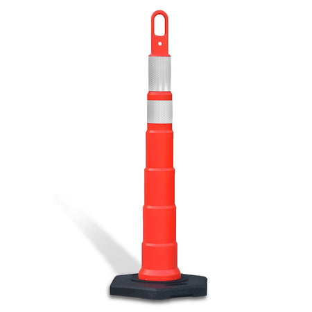 42" High - Visibility Looper Cone Traffic Control Channelizer - Crowd Control Warehouse