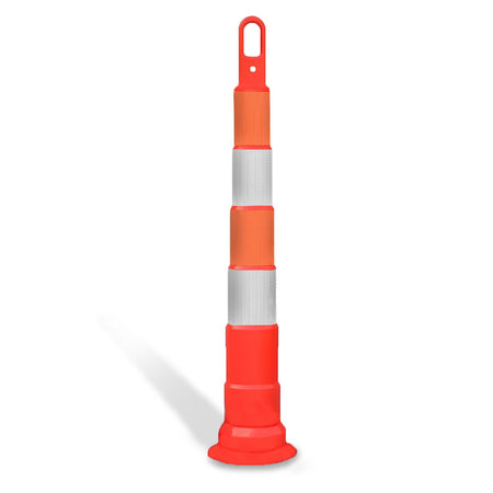 42" High - Visibility Looper Cone Traffic Control Channelizer - Crowd Control Warehouse