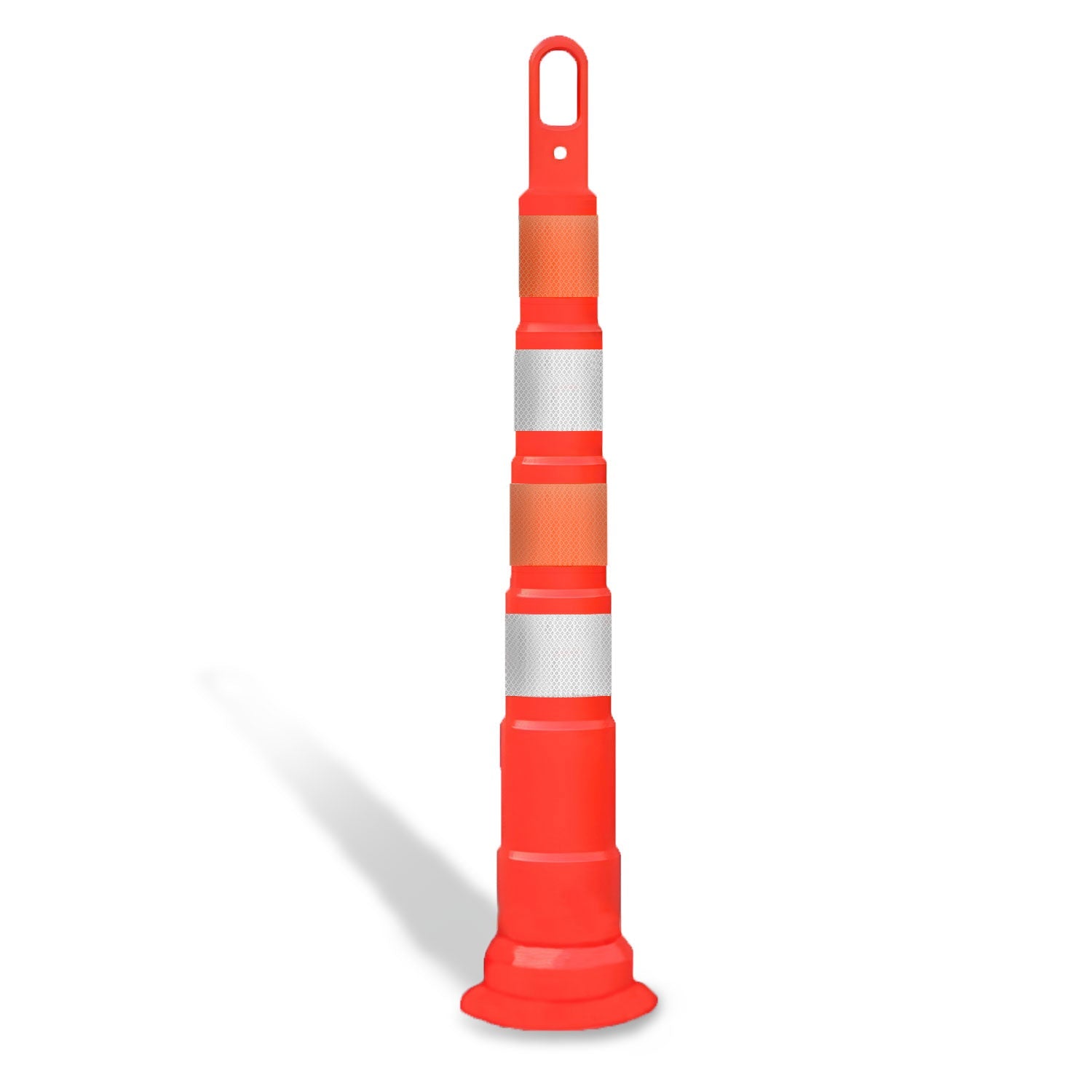 42" High - Visibility Looper Cone Traffic Control Channelizer - Crowd Control Warehouse