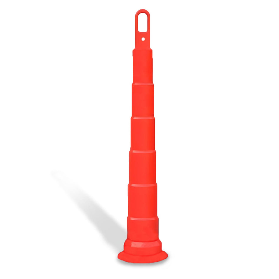 42" High - Visibility Looper Cone Traffic Control Channelizer - Crowd Control Warehouse