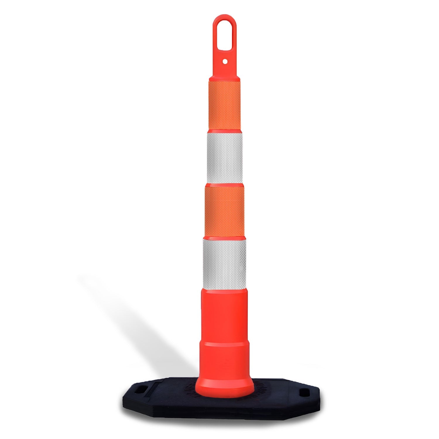 42" High - Visibility Looper Cone Traffic Control Channelizer - Crowd Control Warehouse