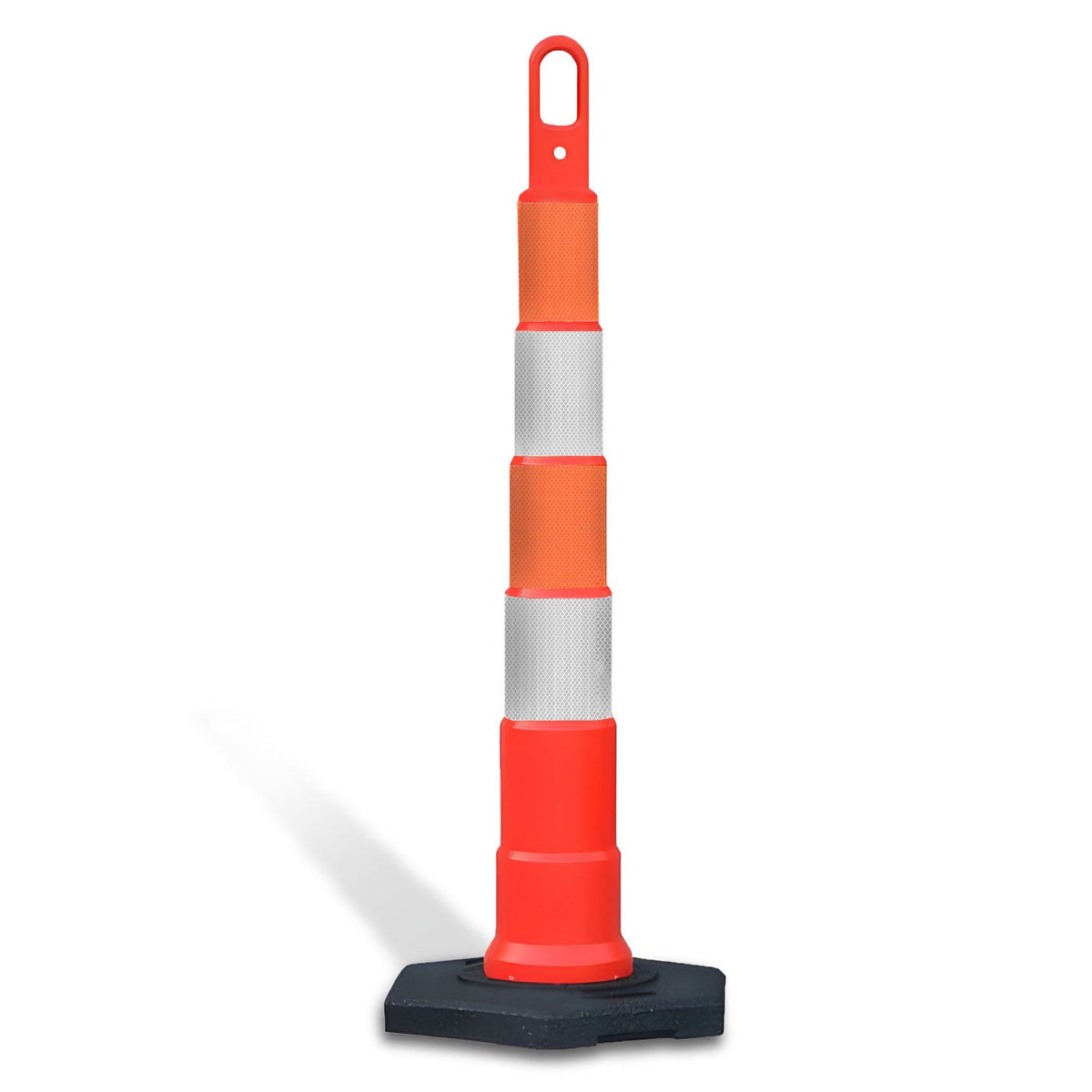42" High - Visibility Looper Cone Traffic Control Channelizer - Crowd Control Warehouse
