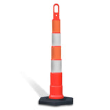 42" High - Visibility Looper Cone Traffic Control Channelizer - Crowd Control Warehouse
