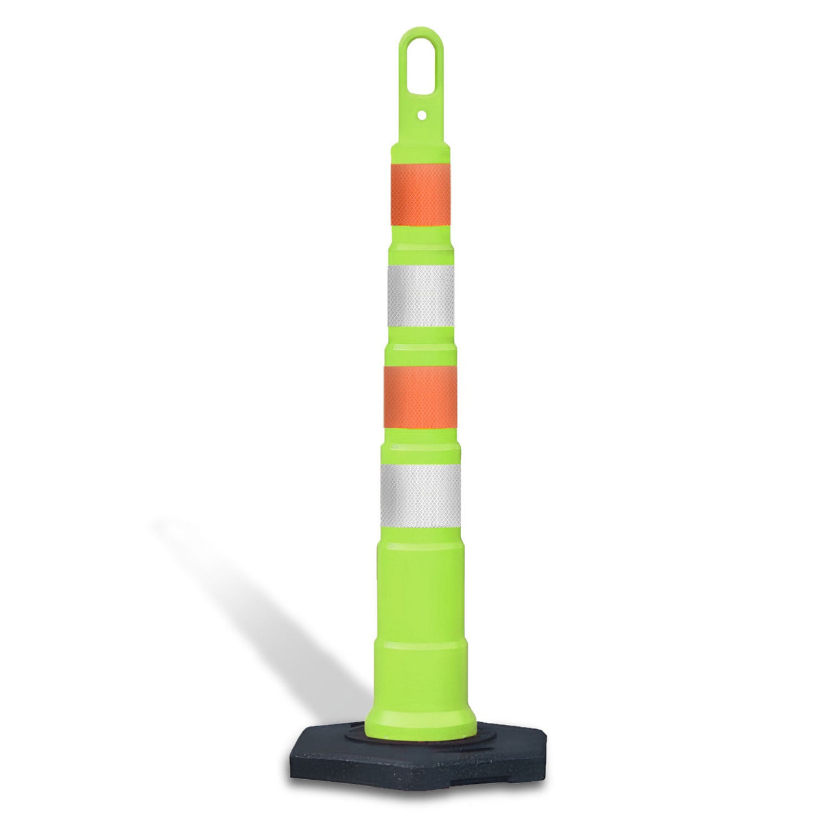 42" High - Visibility Looper Cone Traffic Control Channelizer - Crowd Control Warehouse