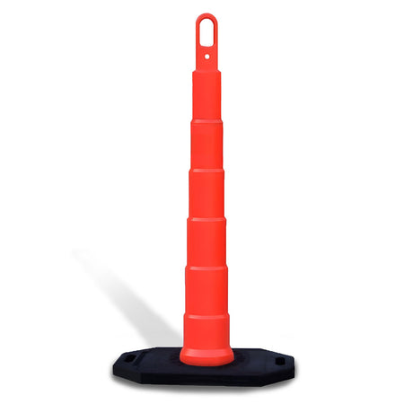 42" High - Visibility Looper Cone Traffic Control Channelizer - Crowd Control Warehouse