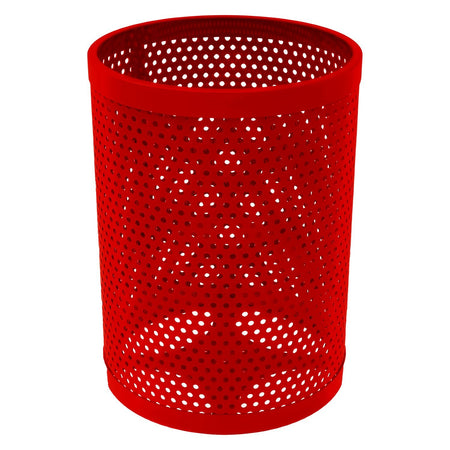 55 Gallon Trash Receptacle - Circular Pattern - Crowd Control Warehouse