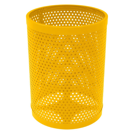 55 Gallon Trash Receptacle - Circular Pattern - Crowd Control Warehouse