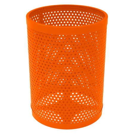 55 Gallon Trash Receptacle - Circular Pattern - Crowd Control Warehouse