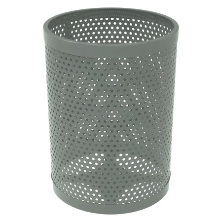 55 Gallon Trash Receptacle - Circular Pattern - Crowd Control Warehouse