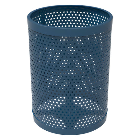 55 Gallon Trash Receptacle - Circular Pattern - Crowd Control Warehouse