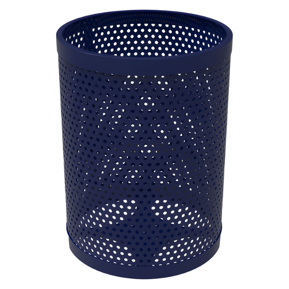 55 Gallon Trash Receptacle - Circular Pattern - Crowd Control Warehouse