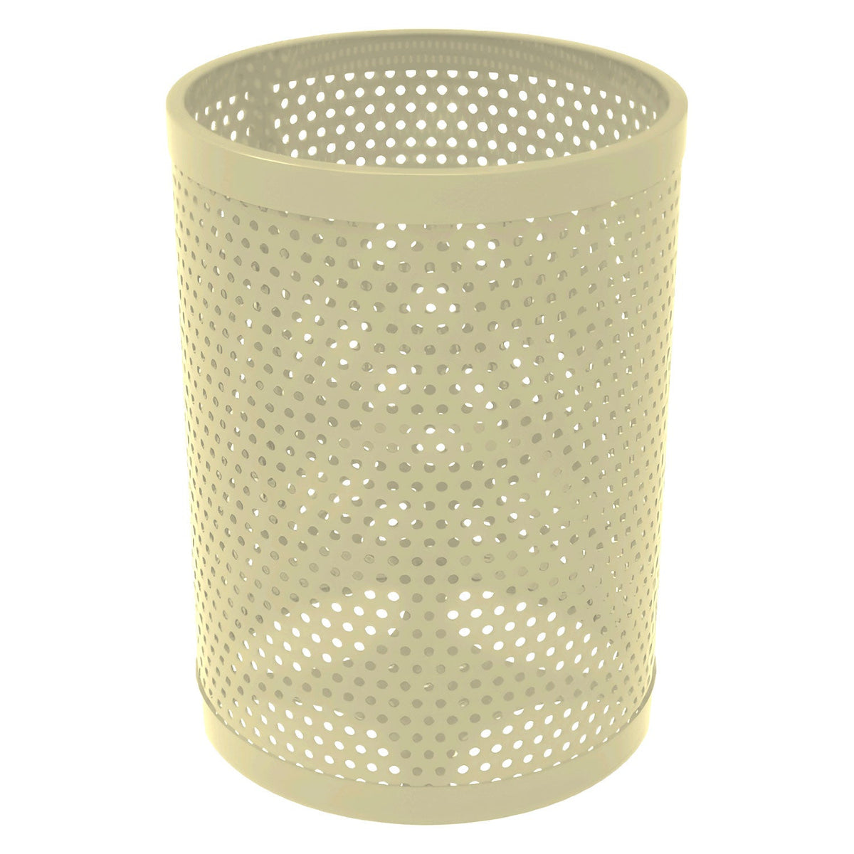 55 Gallon Trash Receptacle - Circular Pattern - Crowd Control Warehouse
