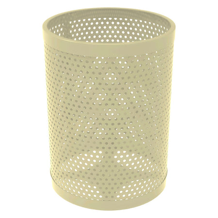 55 Gallon Trash Receptacle - Circular Pattern - Crowd Control Warehouse