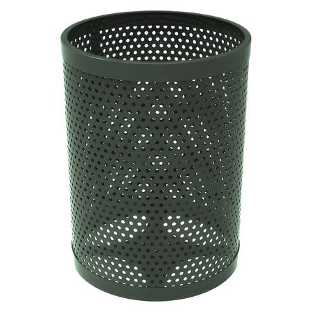 55 Gallon Trash Receptacle - Circular Pattern - Crowd Control Warehouse